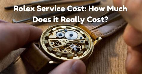 rolex repairs cost